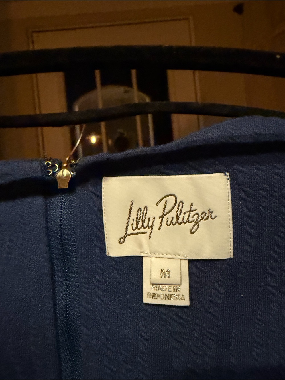 Lilly Pulitzer Brinley Stretch Shift Dress in Low Tide Navy - Picture 5 of 6